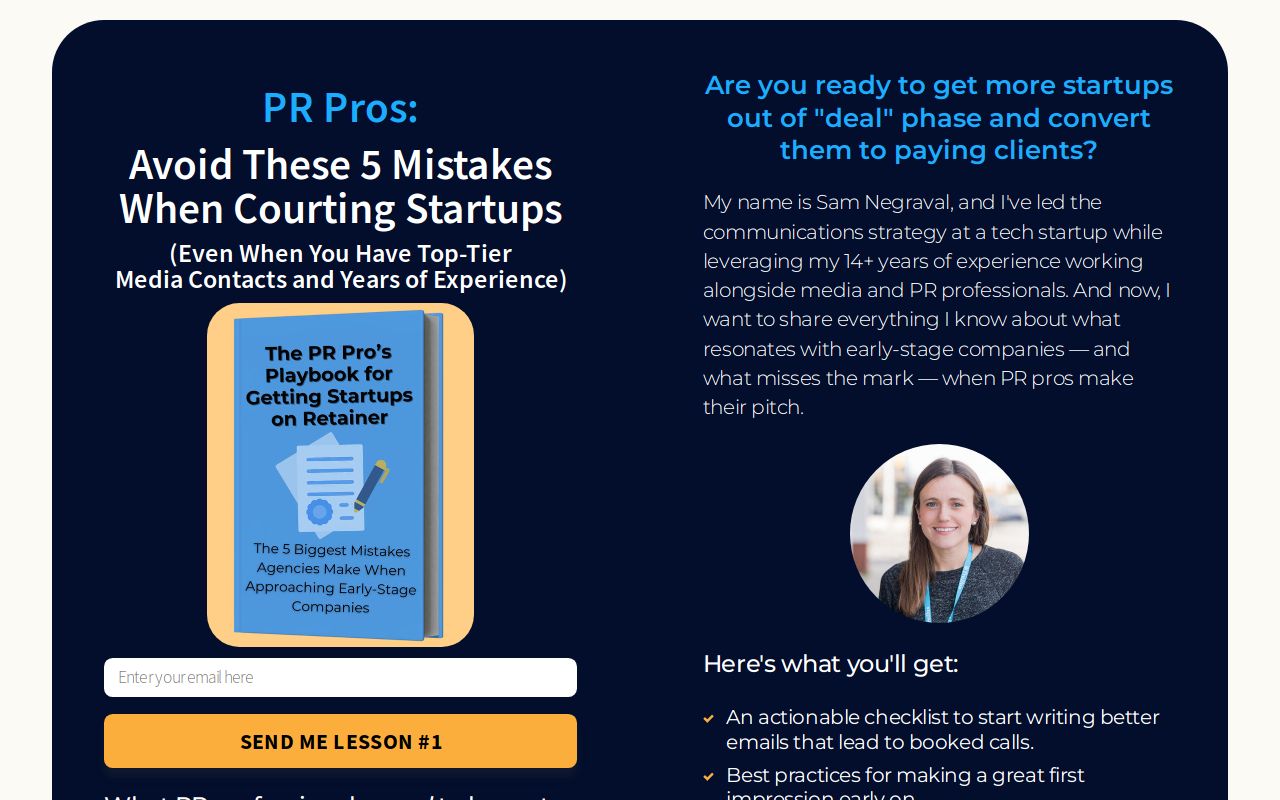 PR Pro's Playbook to Getting Startups on Retainer